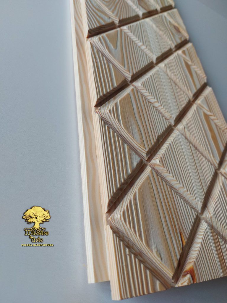 Panel ścienny Drewno sosna ręcznie wykonane – naturalny, olejowany 04